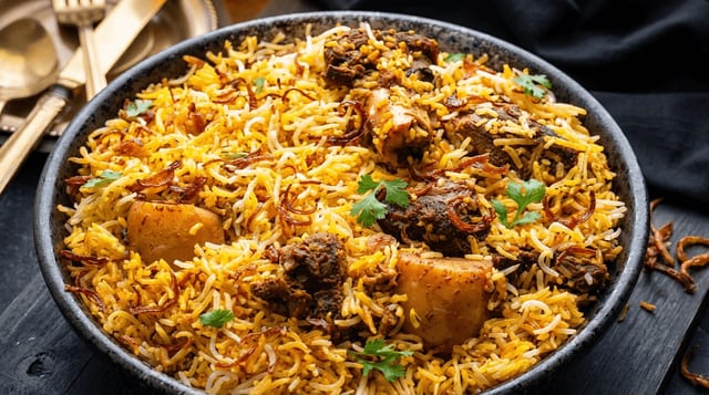 Goat Biryani.