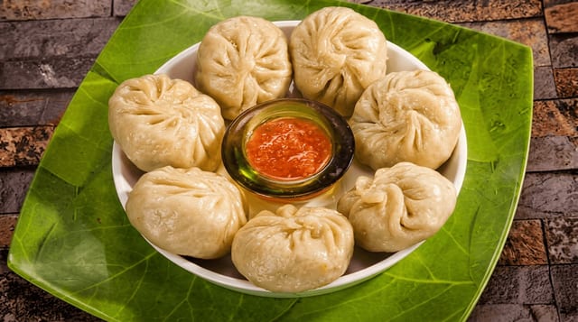 Veg Steamed Momo.