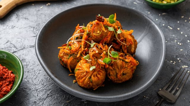 Veg Sadheko Momo.