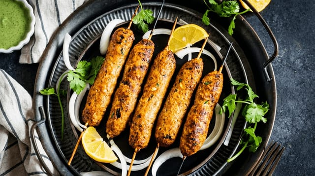 Chicken Seekh Kabab.