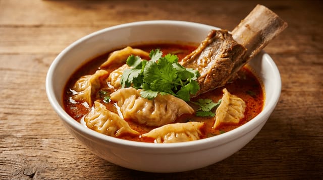 Mutton Jhol Momo.