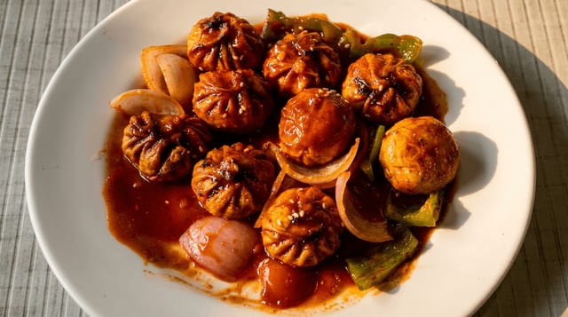Chicken Chilli Momo.