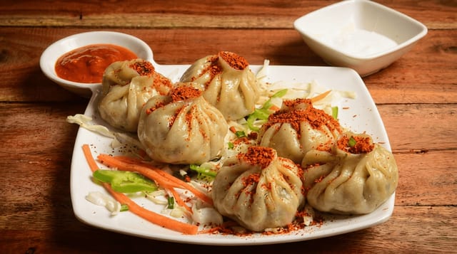 Mutton Steamed Momo.