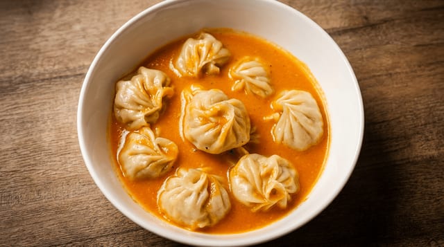 Chicken Jhol Momo.