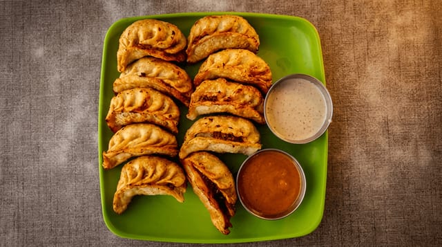 Chicken Fried Momo.