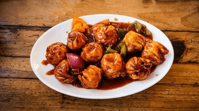 Mutton Chilli Momo.